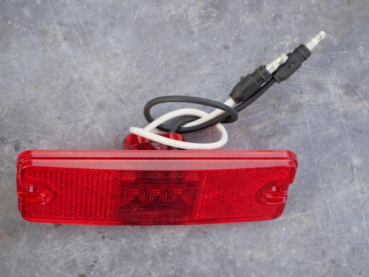 LED Markierungsleuchte rot 18011R 10-30V mit Refelktor